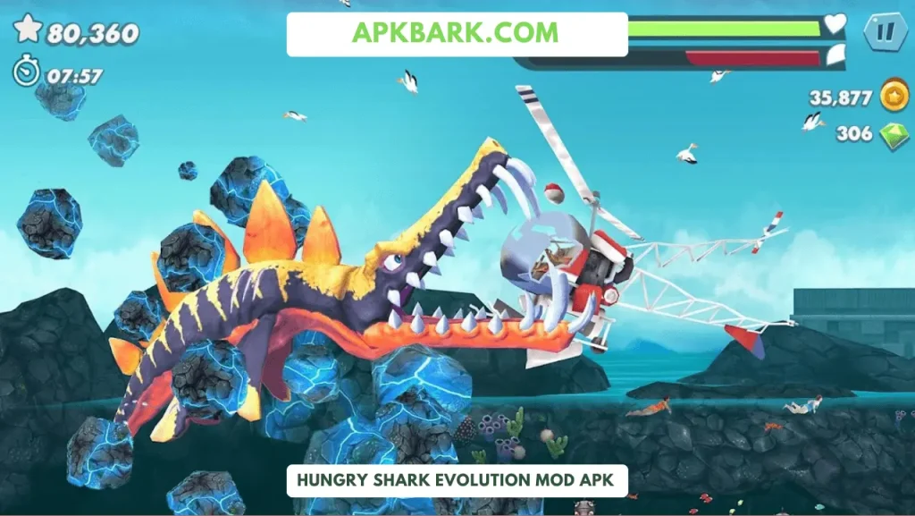 Hungry Shark evolution MOD unlimited coins & gems apk