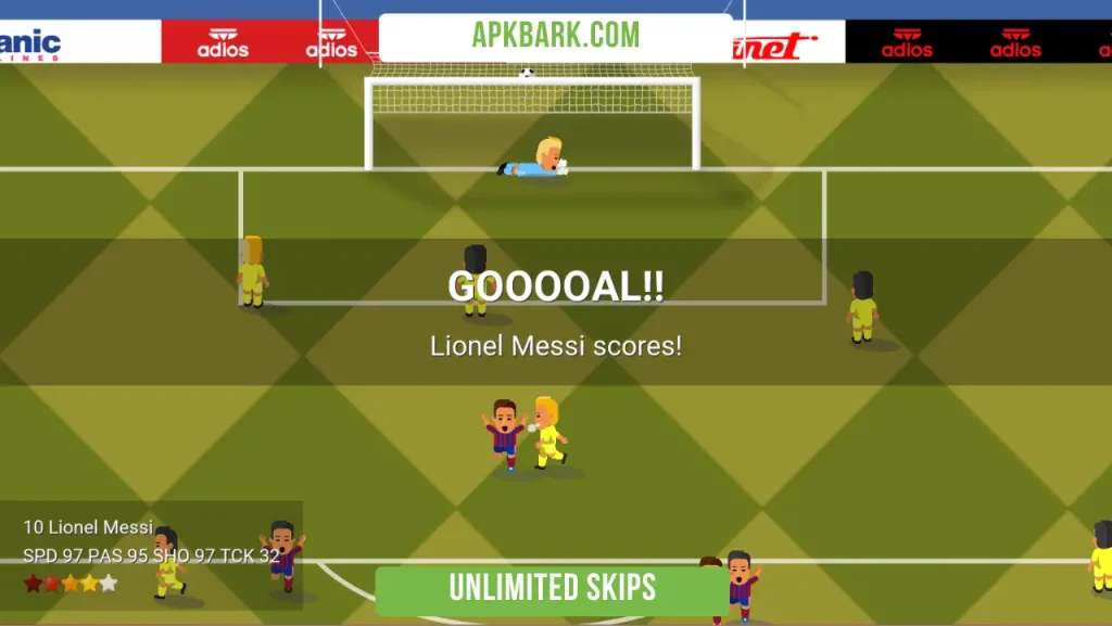 World Soccer mod apk unlimited Skips