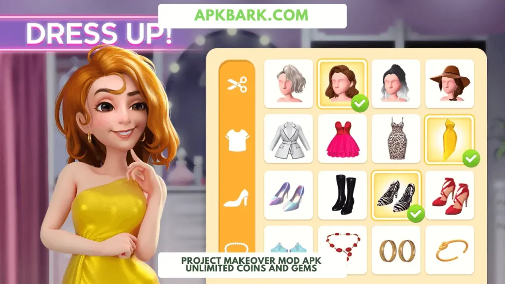 project makeover mod apk free purchase