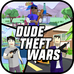 Dude Theft Wars Mod Apk Icon