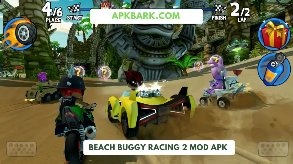beach buggy racing 2 mod apk unlock all cars