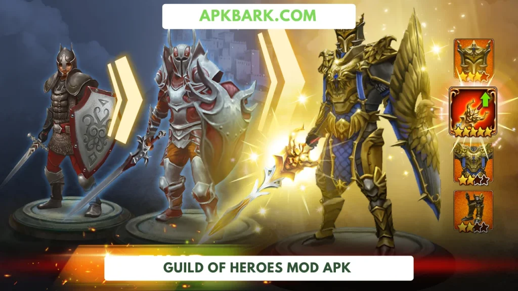 guild of heroes mod apk free shopping