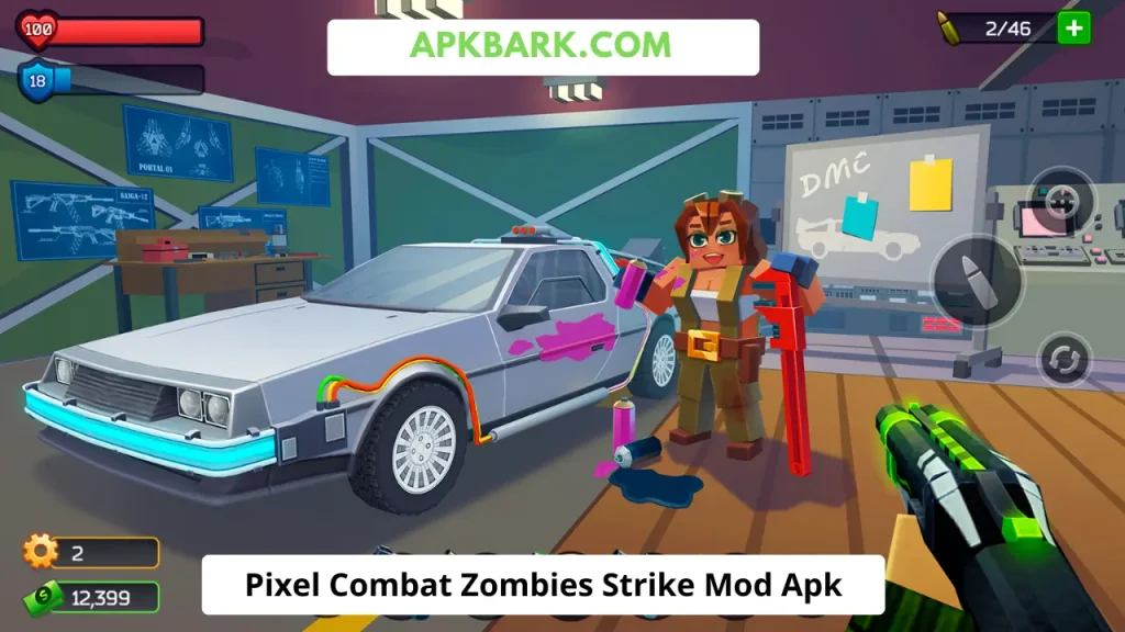 pixel combat zombie strike mod apk free shopping
