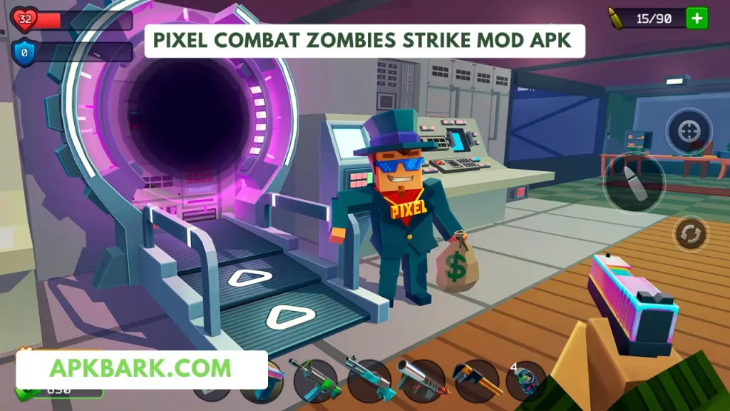 pixel combat zombie strike mod apk unlimited money