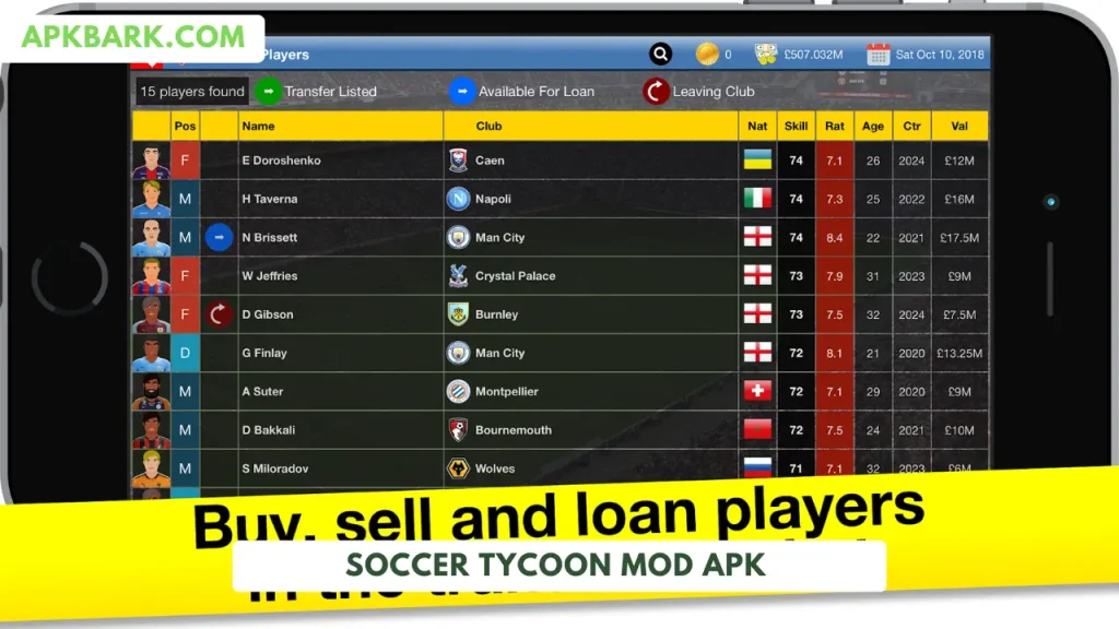 soccer tycoon mod apk unlimited money