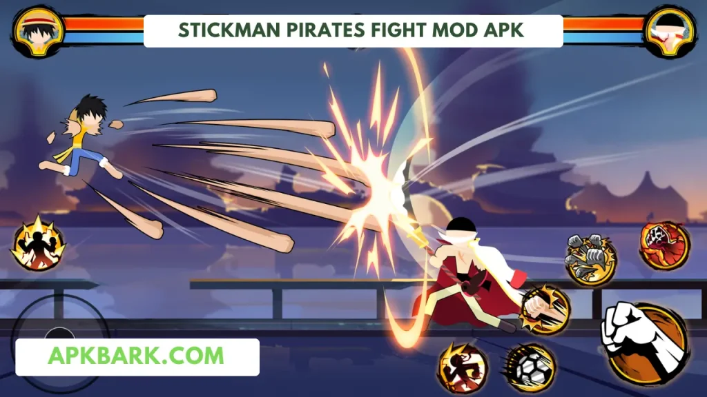 stickman pirates fight mod apk free shopping