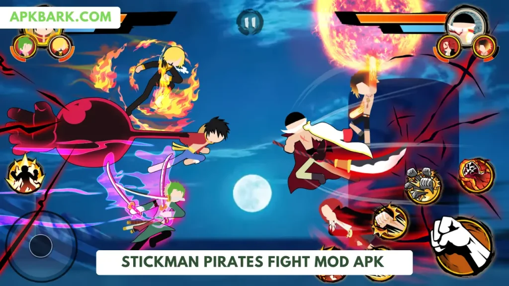 stickman pirates fight mod apk unlimited gems
