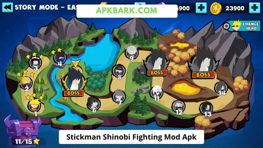 stickman shinobi fighting mod menu