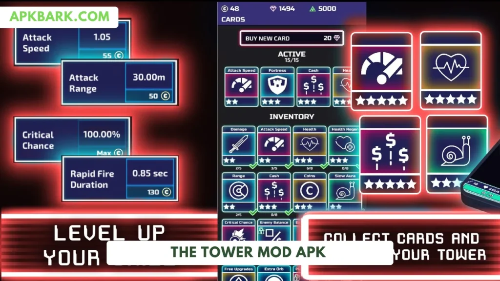 the tower mod apk unlimited gems