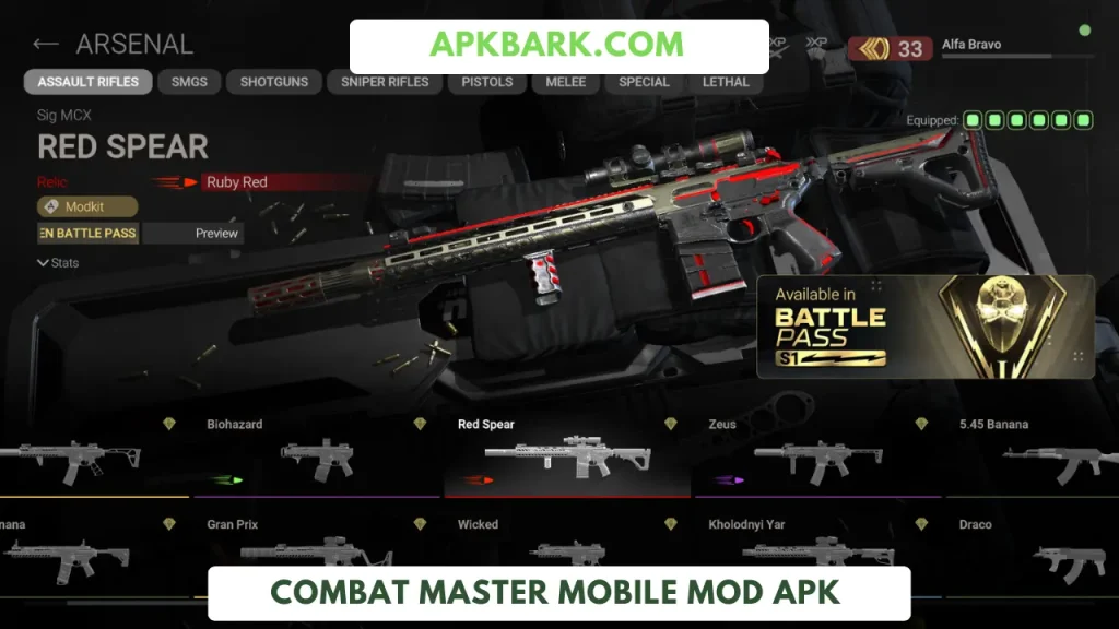 combat master mobile mod apk all ammo unlocked