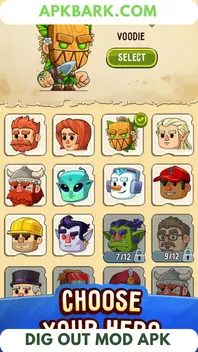 dig out mod apk unlocked all characters unlocked