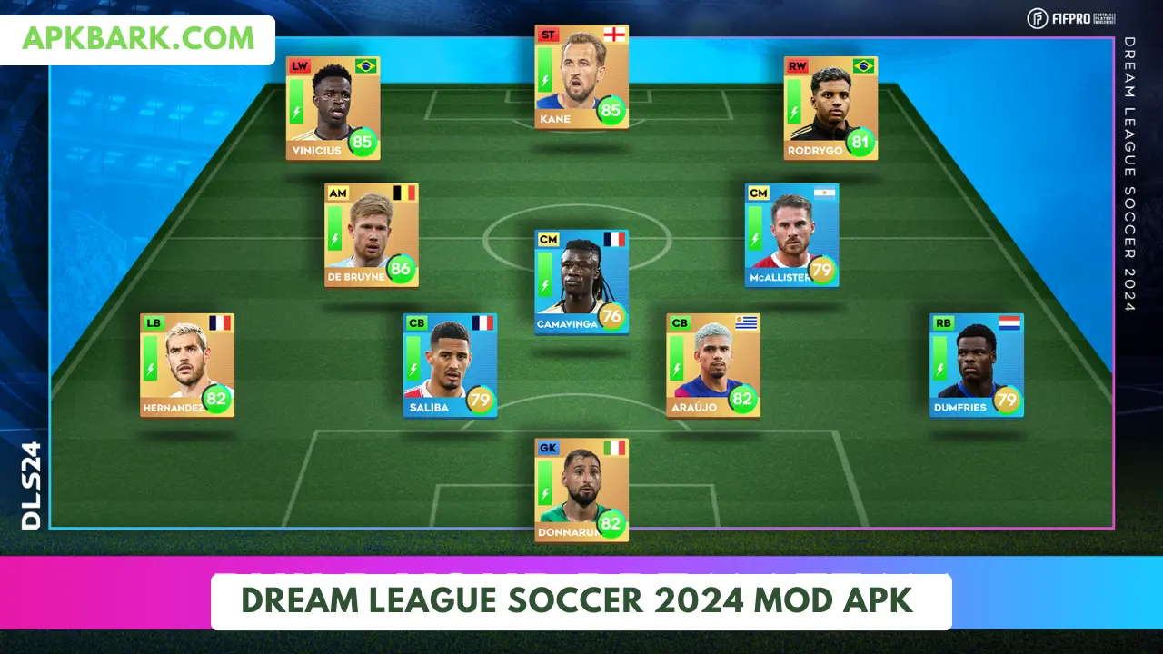 Dream League Soccer2024 v11.020 Apk Mod Menu Dinheiro infinito - Apk Mod