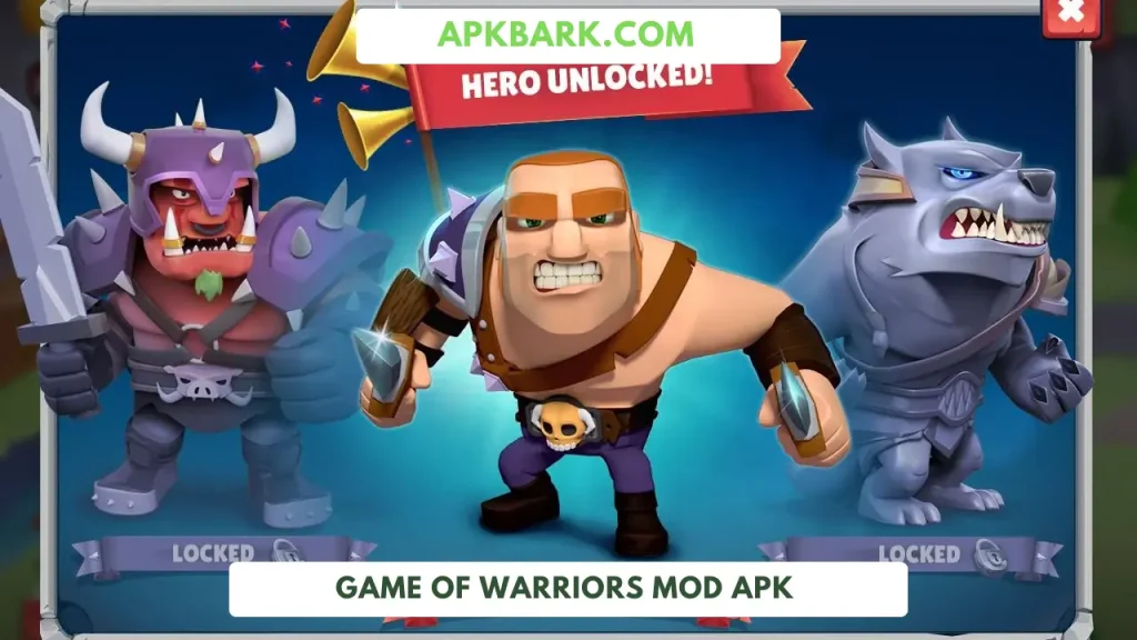 game of warriors mod apk free shopping