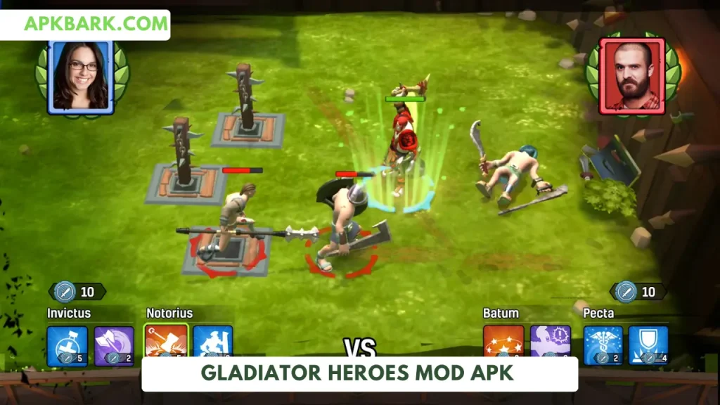 gladiator heroes mod apk god mode