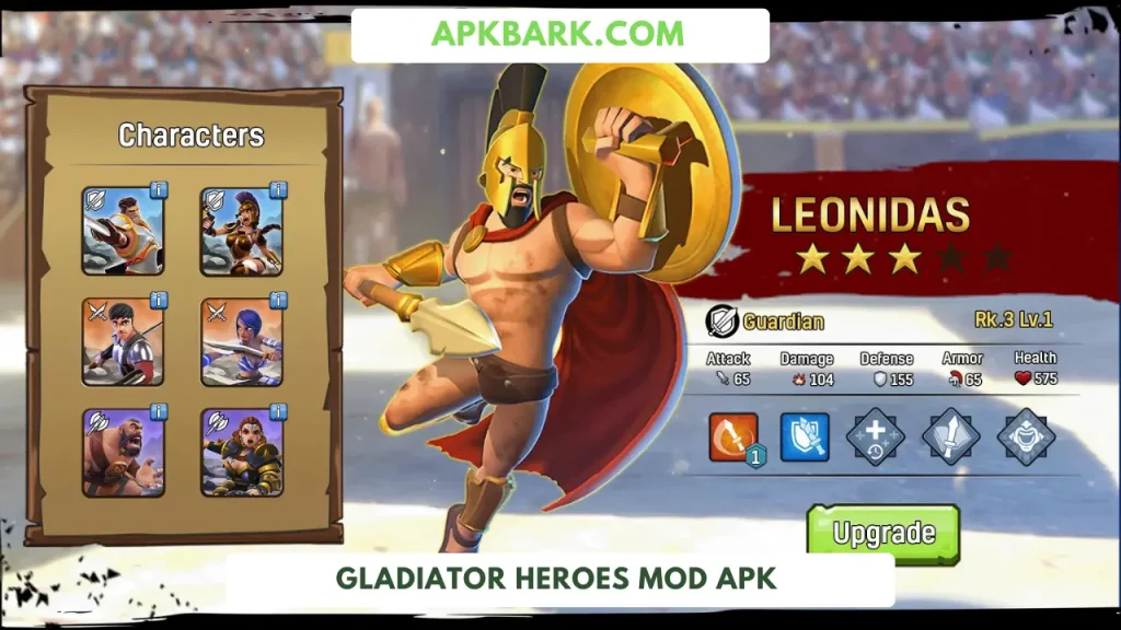 gladiator heroes mod apk no root
