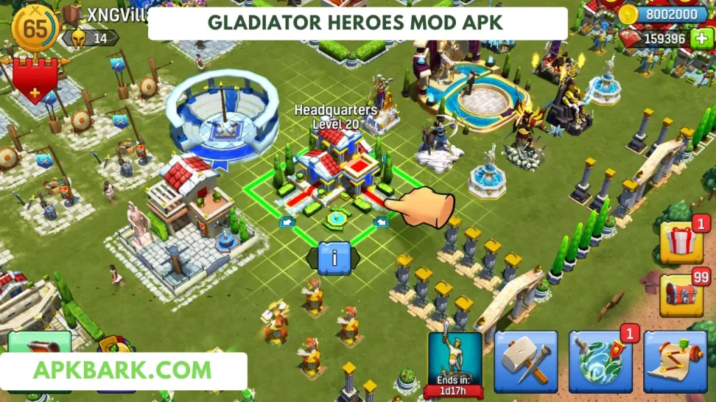 gladiator heroes mod menu