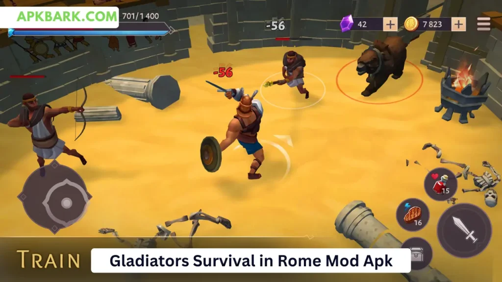 gladiators survival in rome mod apk free shopping