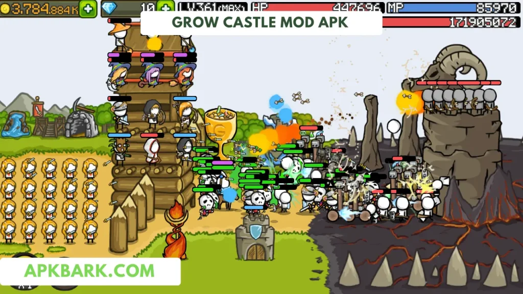 grow castle mod apk unlimited money and gems
