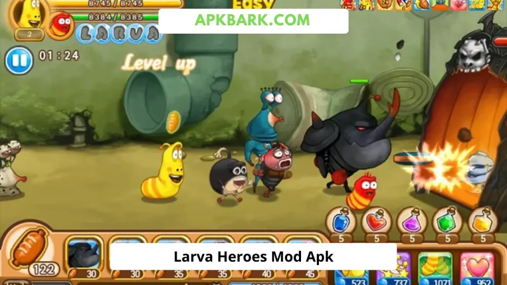 larva heroes mod apk unlimited money and candy