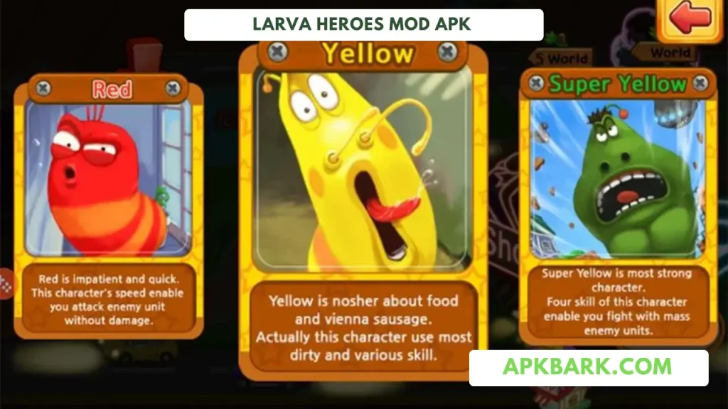 larva heroes mod menu