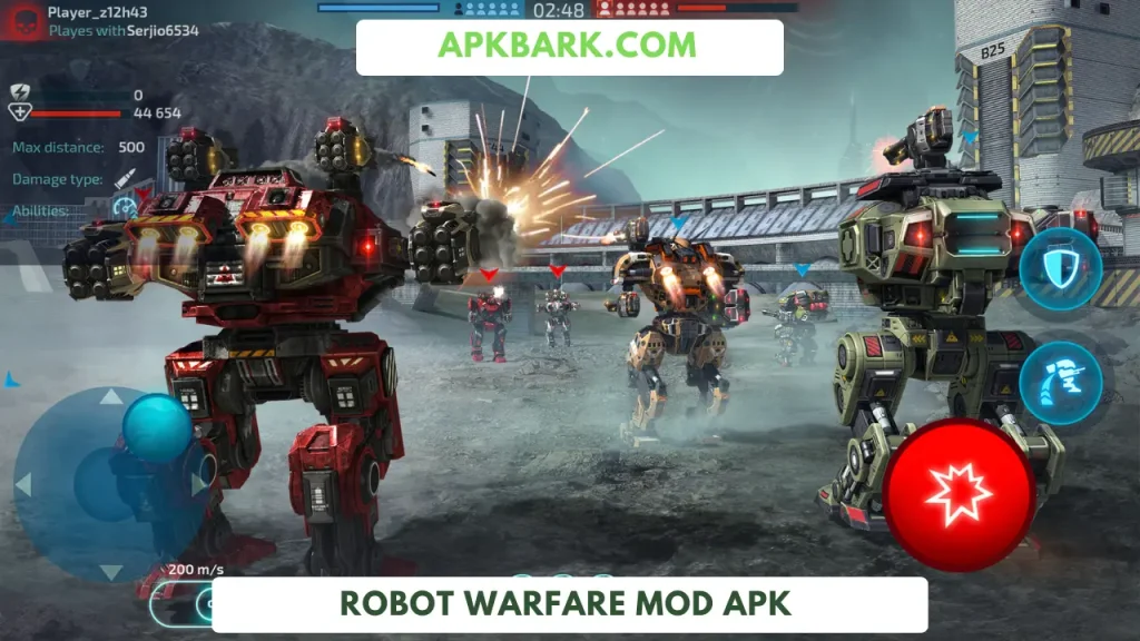 robot warfare mod apk unlimited ammo