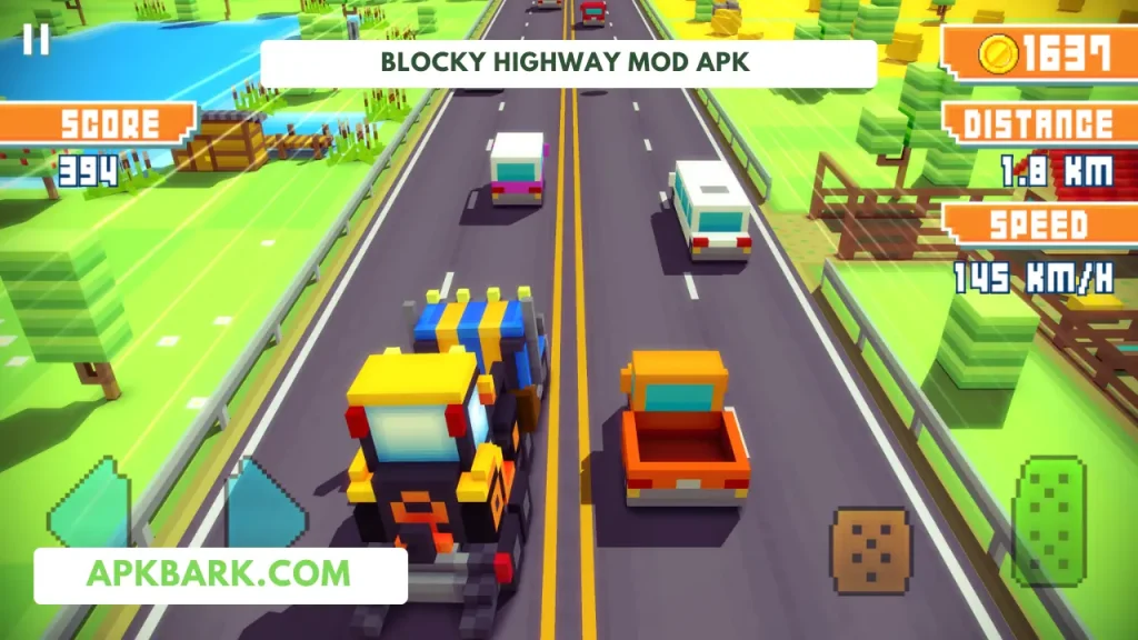 blocky highway mod apk unlocked all