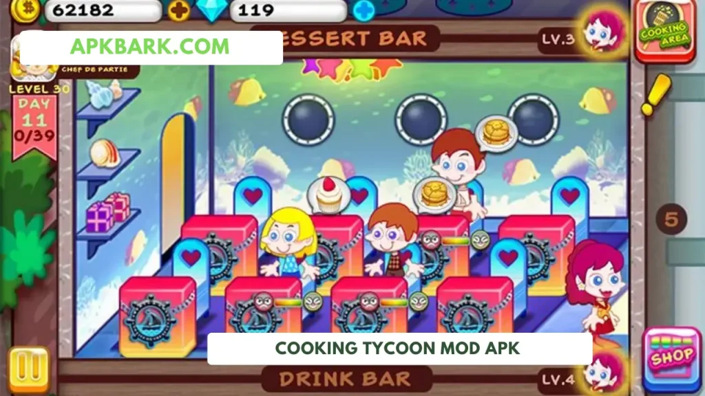cooking tycoon mod apk free purchase