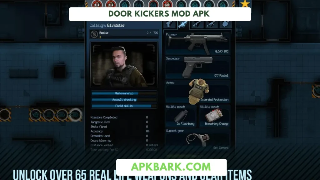 door kickers mod apk unlimited skills