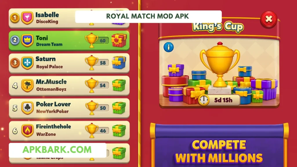 royal match mod menu