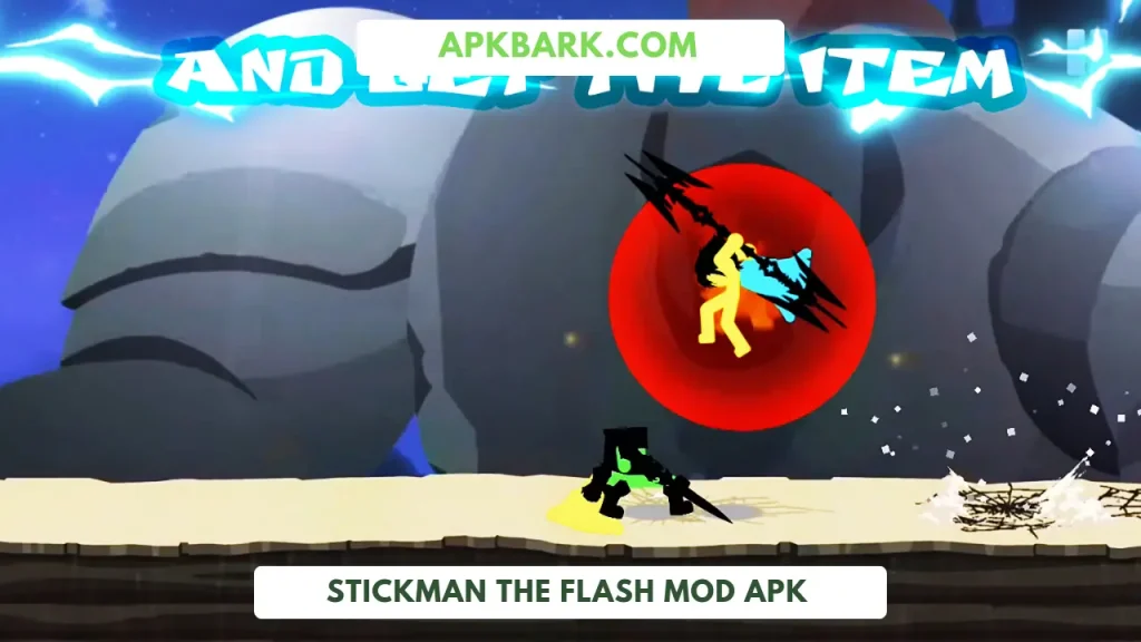 stickman the flash mod apk unlocked all weapons