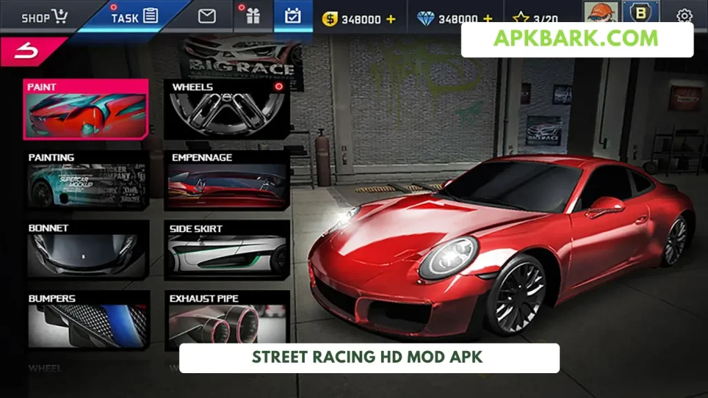 street racing hd mod menu