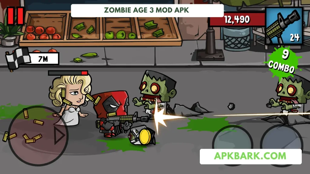 zombie age 3 mod apk free shopping