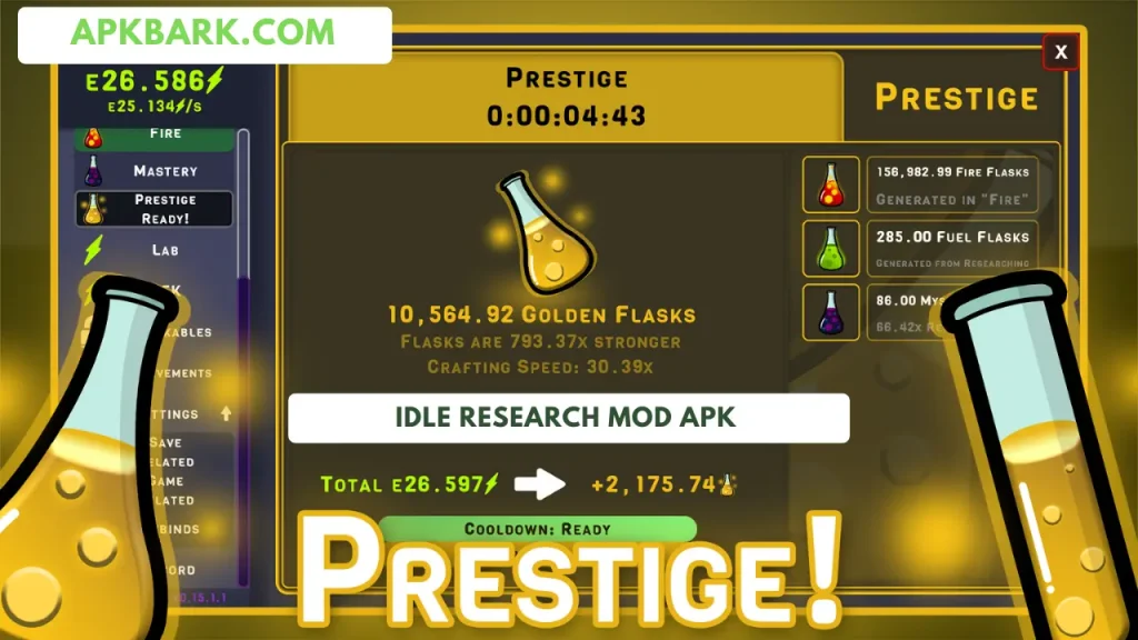 idle research mod apk free purchase