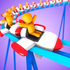 idle roller coaster mod apk icon