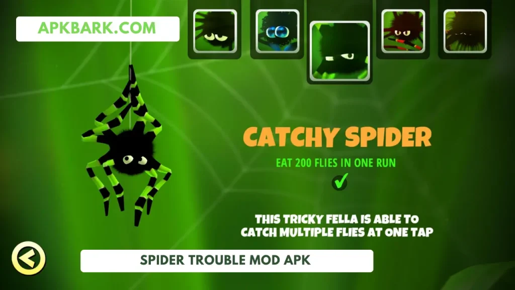 spider trouble mod apk free shopping