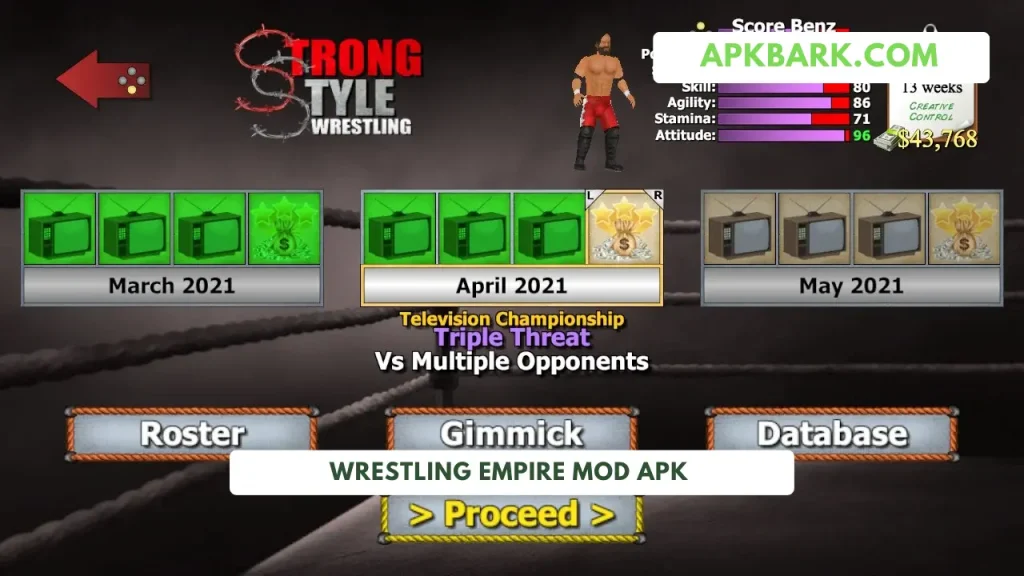 wrestling empire mod apk unlocked all