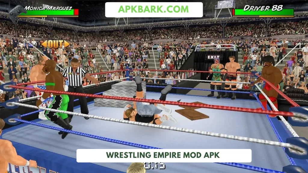 wrestling empire mod apk unlocked all characters