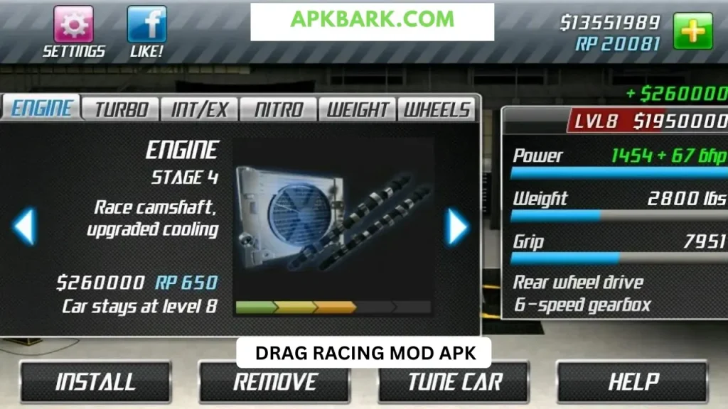 drag racing mod apk unlocked everything